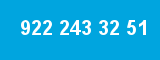 922 243 32 51